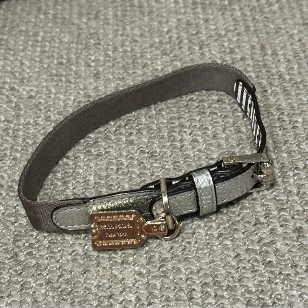 Henri Bendel Silver Dog Collar